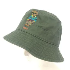 POLO RALPH LAUREN ポロラルフローレン バケットハット S/M ポロベア刺繍   コットン カーキ ユニセックス / 240001185423