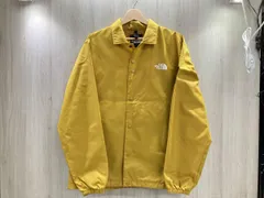 通年 THE NORTH FACE ザ ノースフェイス ナイロン NP72130 アウトドア ボタン 無地 ドローコード コーチジャケット L イエロー