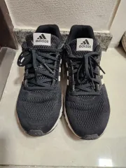 アディダス メンズ ブラックメッシュ スニーカー メッシ ランニングシューズ 260