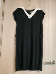 レディース夏黒ONE PIECE スーツ ジャケット S