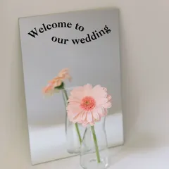 【追跡なし】ウェルカムミラー　ウェディングステッカー