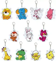 【中古】キーホルダー 全11種セット 「たべっ子どうぶつ THE MOVIE アクリルキーホルダー 02.描き起こしイラスト」