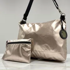 【美品】 ジャックゴム ショルダーバッグ シャンパンゴールド 軽量 A4収納