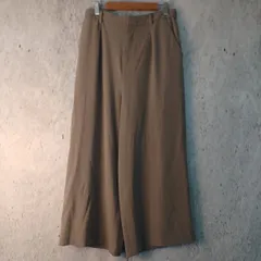 UNIQLO ユニクロ レディース タックワイドパンツ Lサイズ ベージュ □〇