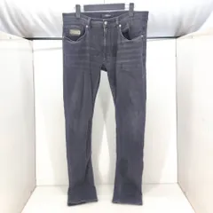 05w18528 ヴェルサーチ VERSACE  スキニーパンツ  ブラック 32  中国製 メンズ  デニムパンツ  コットン  【中古品】