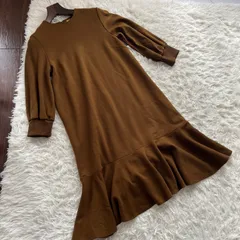 アーバンリサーチロッソ　裾フレアワンピース　茶系