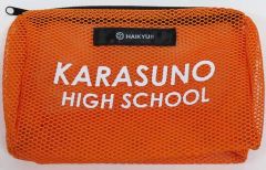 【中古】バッグ 烏野高校 メッシュポーチ 「ハイキュー!!×極楽湯・RAKU SPA 最高にハイなキュー日(じつ)」