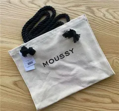 MOUSSYキャンバストートバッグ　ショッパー型トートバック
