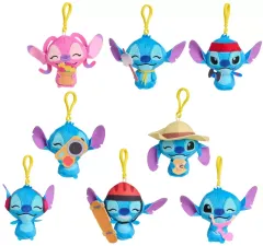 【中古】クリップ 全8種セット 「リロ＆スティッチ ぬいぐるみクリップ スティッチ」