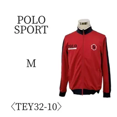 POLO SPORT ポロ スポーツ 赤 紺  トラックジャケット ジャージリブジャケット M TEY32-10