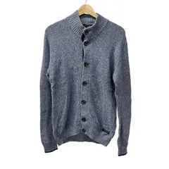 BLACK LABEL CRESTBRIDGE(ブラックレーベルクレストブリッジ) カーディガン サイズM メンズ美品  - ネイビー×白 長袖