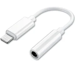 MFI認証品 iPhone イヤホン 変換アダプタ Lightning to 3.5mm ライトニング イヤホン ジャック イヤホンジャックアダプタ イヤホン変換 音量調節 HIFI音楽