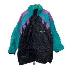 80s adidas ジャケット F174 ブラック アディダス ジップアップ スナップボタン ベンチレーション スポーティー アウター 秋冬物 a801-6150