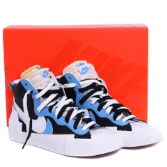 25.5㎝ NIKE × SACAI BLAZER MID BLACK BLUE BV0072-001