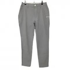 【超美品】ピン パンツ グレー ロゴ白 ストレッチ  レディース L ゴルフウェア 2025年モデル PING