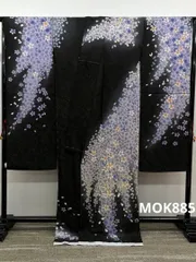 振袖 仮絵羽 金通し 金駒 桜尽くし 正絹 未仕立て品 八掛付き MOK885