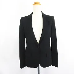 セオリー Theory ジャケット ブレザー テーラード 長袖 シングル 1B 総裏 ウール混 ストレッチ X0 ブラック ※EKM
