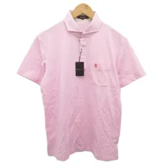 ポールスチュアート PAUL STUART タグ付き ポロシャツ 半袖 ロゴ刺繍 ピンク L