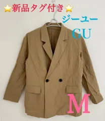 ジーユー GU ジャケット M 新品 リネンブレンド テーラードジャケット ジャケット ベージュ M WOMEN レディース  オフィスカジュアル オフィス 仕事着 シンプル お出かけ デート アウター スーツ 通勤 通学