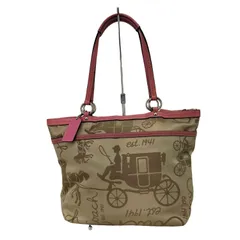 コーチ COACH ホースアンドキャリッジ プリーツデザイン トートバッグ レディース 表記無 