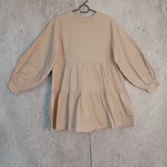 GRL グレイル レディース ミニ ワンピース 長袖 ミニ スカート シンプル かわいい フレアスカート ピンク サイズM 〇□