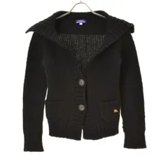 【BURBERRYBLUELABEL】FBF31-569-09 ビッグカラー長袖カーディガン