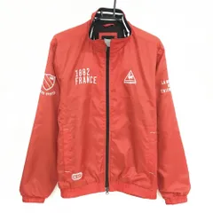 ルコックゴルフ ジャケット レッド 裏地メッシュ ロゴ刺しゅう  メンズ L ゴルフウェア le coq sportif