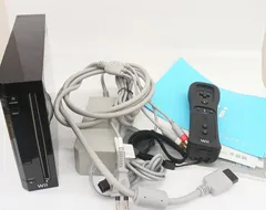 Nintendo Wii 本体 ブラック Wiiリモコン　付属品あり 任天堂