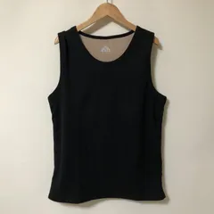 D696　美品　ブラック　裏起毛　タンクトップ　大きいサイズ　４XL　あったかインナー