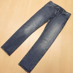 (833■ トルコ製 Levi's リーバイス 501 革パッチ ユーズド加工 デニムパンツ ジーパン W32 L34 古着