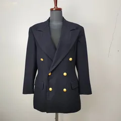Ralph Lauren Vintage 90s 紺ブレザー サイズ9 テーラードジャケット ラルフローレン　紺ブレ　金ボタン　インパクト21期 【0013H】