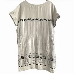 プープレ peu pres マリオネット 麻 リネン ワンピース F