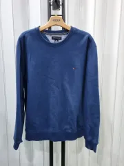 トミーヒルフィガー ネイビー スウェット 起毛Tシャツ