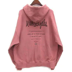 マークゴンザレス MARK GONZALES What it isNt フルZIP BIG パーカー スウェット ジップアップ スレートピンク L 2H7-63338