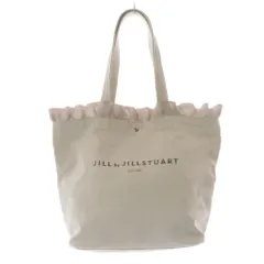ジルバイジルスチュアート JILL by JILLSTUART フリルトップトート 大 バッグ ハンドバッグ ロゴ ベージュ