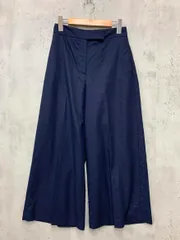 ZARA ザラ 2753/233/401 センタープレス ワイド パンツ sizeXS/紺 ■■ レディース