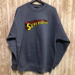 タ　デッドストック Milkcrate Athletics（ミルククレート・アスレチックス）　裏起毛　トレーナー　スウェットシャツ　ブルーグレー　L　【訳アリ】