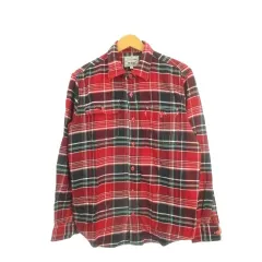 リーバイス Levi's ネルシャツ L 赤 レッド 長袖 チェック柄 胸ポケット付き /AH23 ■GY61