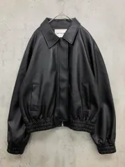 LADY VOLUME レディーボリューム ジップアップ フェイクレザー ジャケット sizeF/黒 ◆■◎レディース