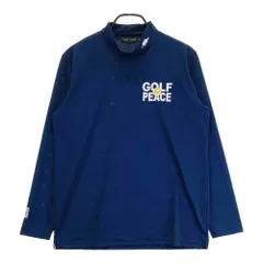 サイズ：M ROUGH&SWELL ラフアンドスウェル  長袖モックネックTシャツ  ネイビー系 [240101585050] ゴルフウェア メンズ ストスト