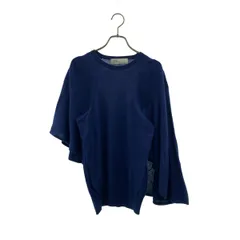 TOGA / トーガ | シルク混 変形 ニット プルオーバー | 1 | ブルー | レディース