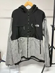 THE NORTH FACE 刺繍ロゴ 切替 フード付き フリースジャケット マルチカラー 2XL US古着