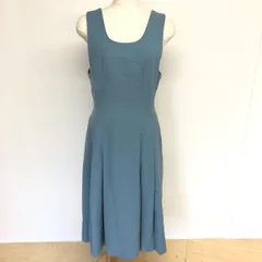 [値下げ交渉歓迎] 訳あり DEE HOUSE ブルーグレー ロングワンピース ジャンパースカート B-110