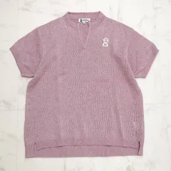 PICONE　ピッコーネ　半袖ニット　サマーニット　ピンク　ロゴマーク　40　M　L