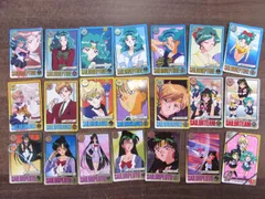 バンダイ 美少女戦士セーラームーンS セーラームーンSS カードダス セーラーウラヌス/セーラーネプチューン/セーラープルート/天王はるか/海王みちる/冥王せつな 1995年 21枚おまとめセット ㊱