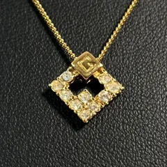 【管2601-216】GIVENCHY ジバンシー ゴールド ラインストーン ネックレス ヴィンテージ メタル メッキ