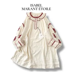 イザベルマランエトワール ISABEL MARANT ÉTOILE エンブロイダリー ミニワンピース アイボリー ✨新品✨ 44 L 6J094のサムネイル