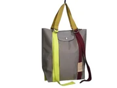 LONGCHAMP ロンシャン トートバッグ ル プリアージュ リプレイ グレー系 ナイロン レディース