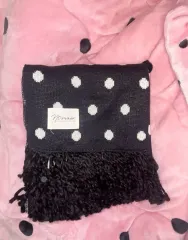 Nooner ドット 목도리 ブラック(꿘나 목도리)