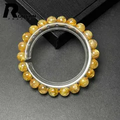 【限定1個】レアEU製★ROBEAN・極!極満針ルチルクォーツ★ブレスレット パワーストーン 天然石 金運 お守り プレゼント1 8.3-8.7mm M0104424